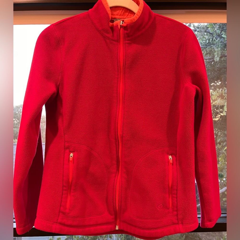 COPY - Color Me Toasty!  TALBOTS (EUC, Size Small-Petite) Fleece Jacket Fuchsia…